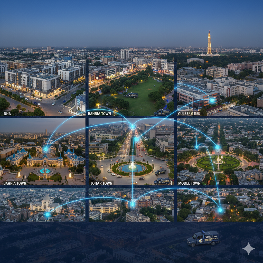 Quick Action Security is Serving All Major Areas of Lahore