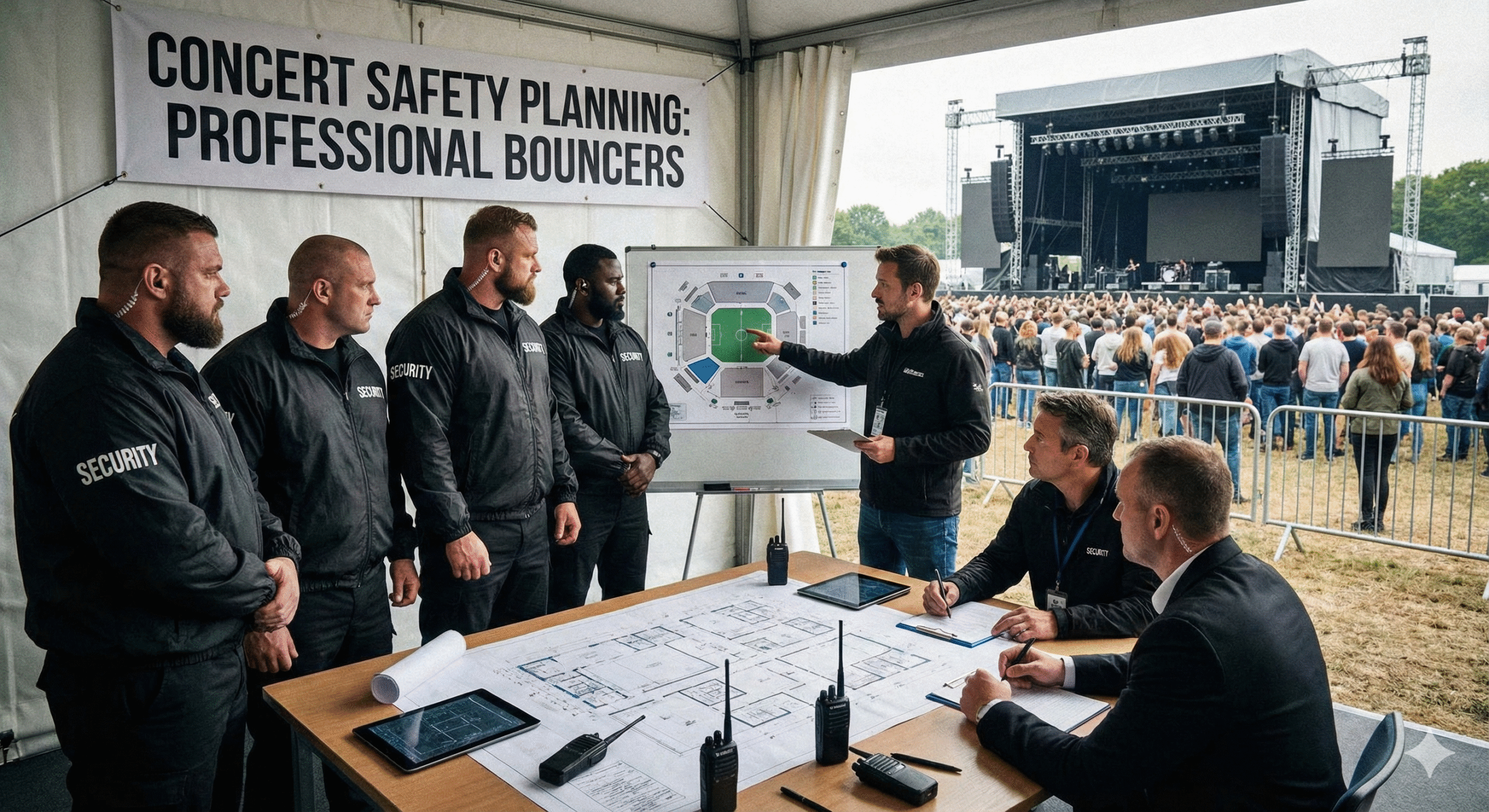Concert Safety Planning Using Professional Bouncers