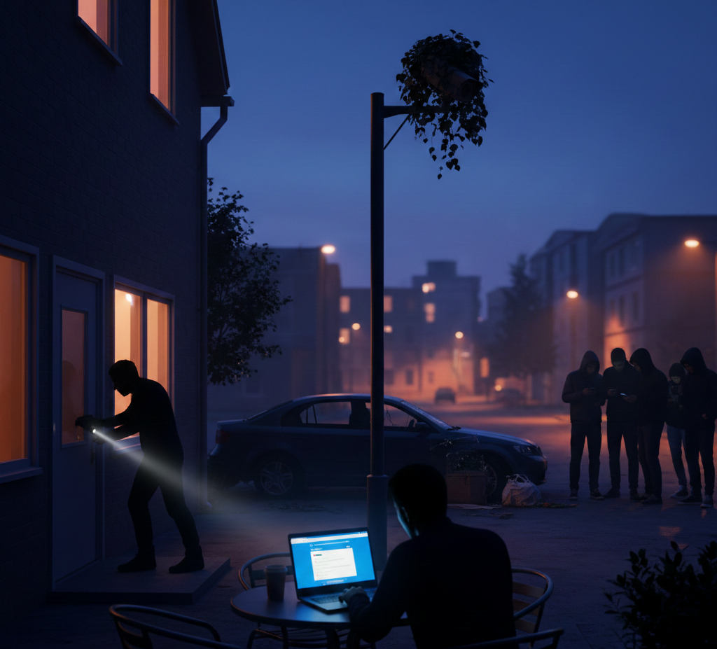 Common Security Risks During Night Hours without text