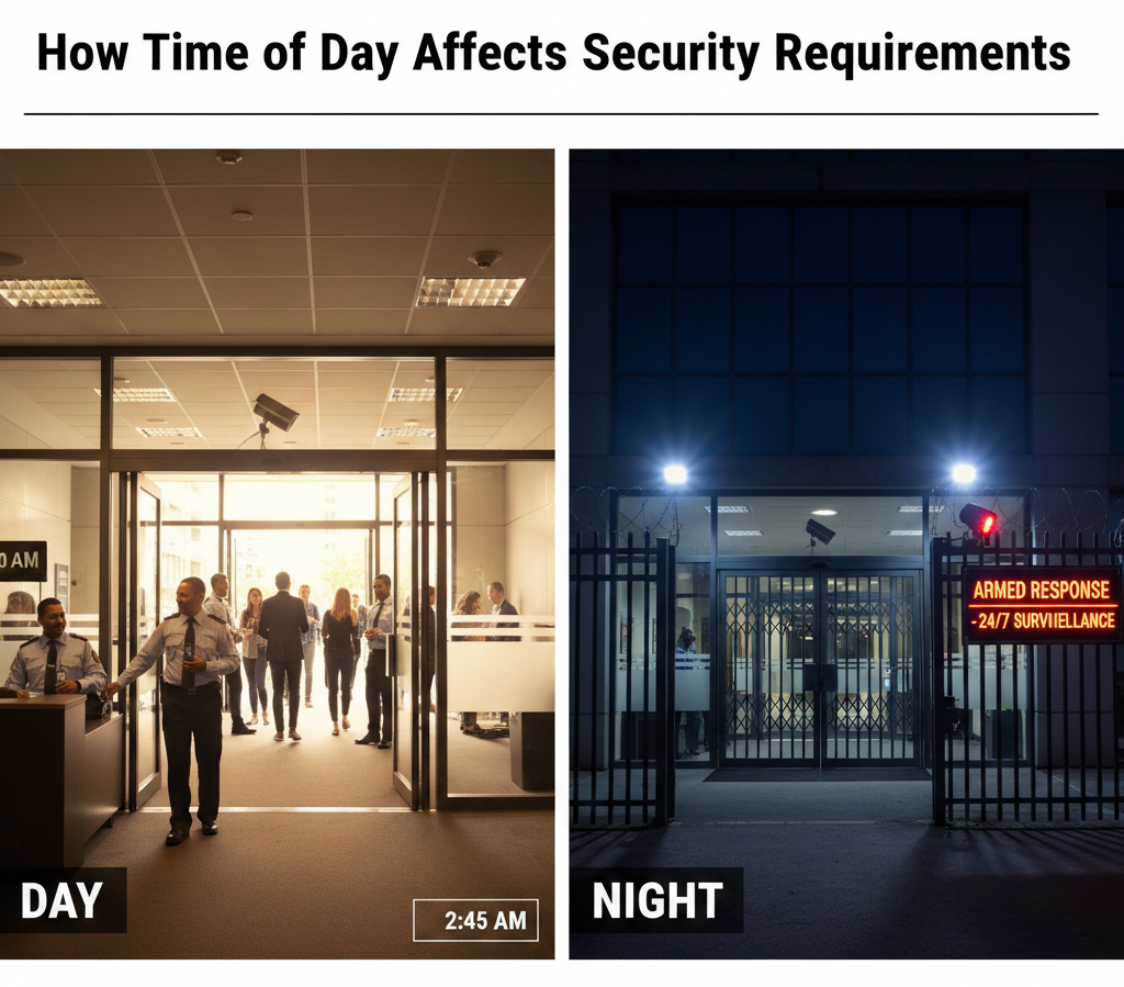 How Time of Day Affects Security Requirements