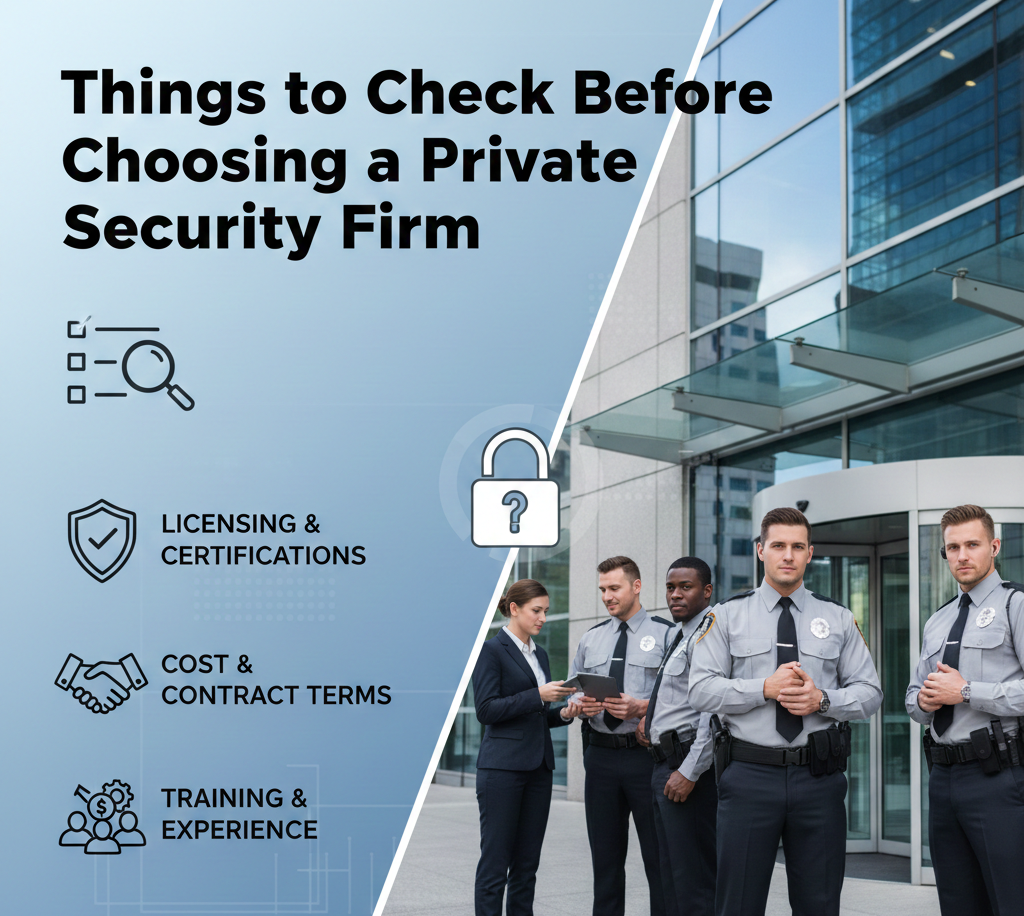 Things to Check Before Choosing a Private Security Firm