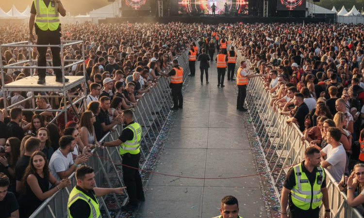 Crowd Control and Overcrowding Issues Large crowds often create the first and most visible security challenge at events. When attendees gather near stages, entrances, or popular attractions, the risk of overcrowding grows. Without proper monitoring, small push or panic can escalate into injuries or stampedes. Blocked pathways, congested exits, and unregulated lines can frustrate attendees and compromise safety. Guards observe crowd behavior continuously, identifying areas where density increases and movement slows. They also ensure emergency routes remain accessible, preventing bottlenecks. Pre-event planning, such as setting up barriers, designated entry points, and one-way systems, reduces the risk. Early detection of crowding signs allows guards to intervene calmly, redirecting flow and preventing escalation. Effective crowd control not only protects people but also improves the overall event experience, ensuring attendees feel secure and comfortable throughout the gathering. Situation Management Guards use barriers, clear pathways, and designated entry systems to manage crowd movement. They monitor density, redirect attendees when needed, and maintain open emergency routes to prevent accidents and ensure a safe, organized event environment.