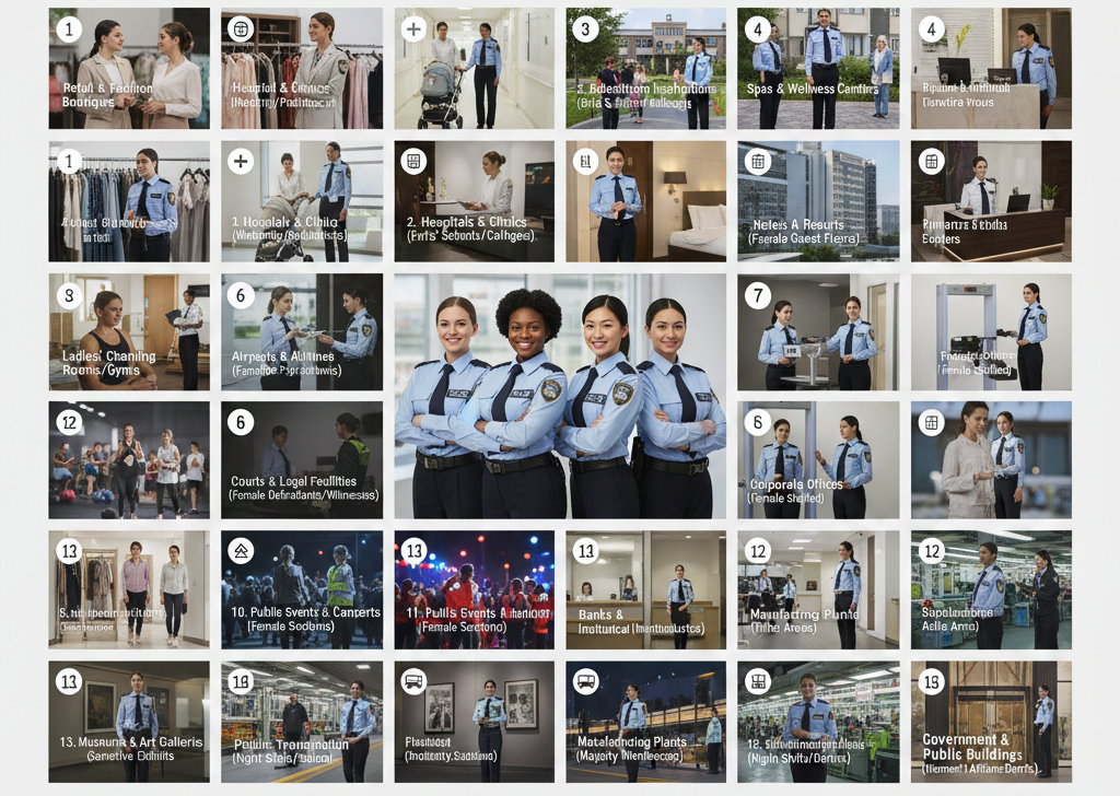 Top 15 Industries Where Ladies Security Guard Services Are Required