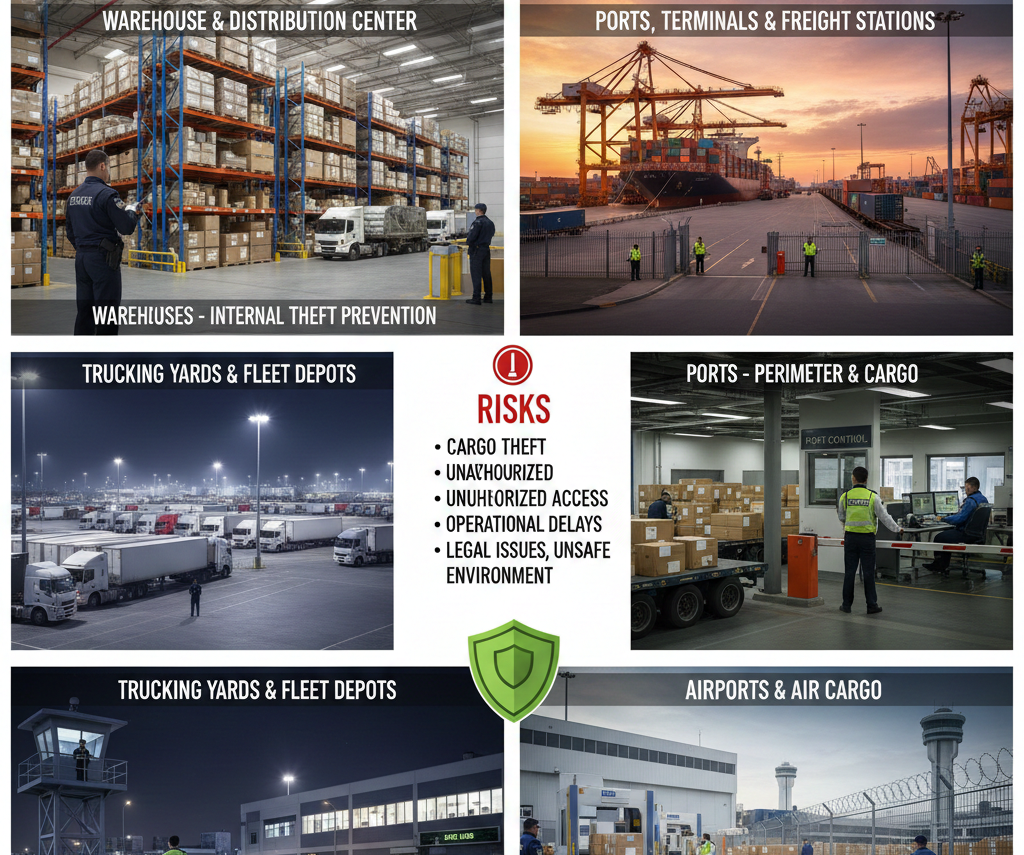 Types of Transport and Logistics Facilities That Require Security