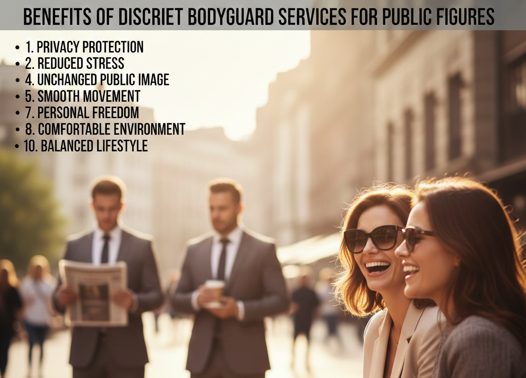 Benefits of Discreet Bodyguard Services for Public Figures