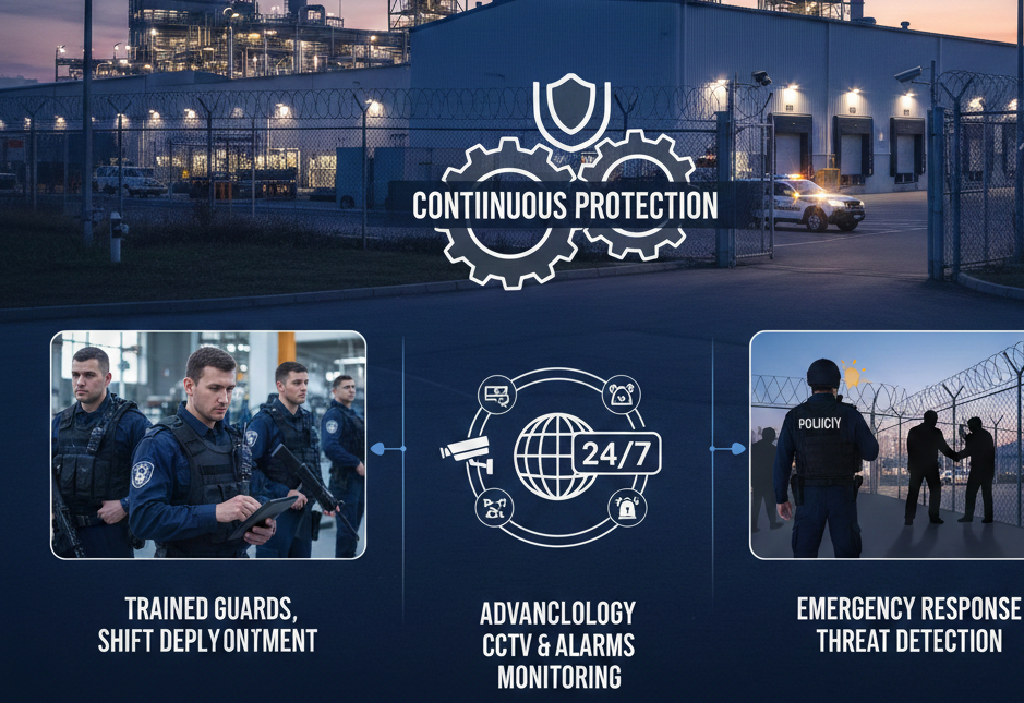 What Are 24/7 Industrial Security Services