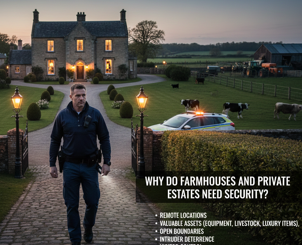 Why Do Farmhouses and Private Estates Need Security Guards