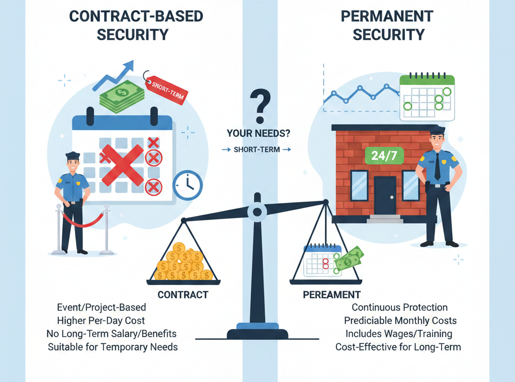 Cost Comparison: Contract-Based vs Permanent Security Services
