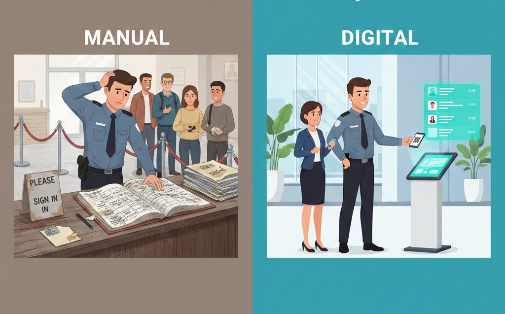 Digital vs Manual Visitor Management System
