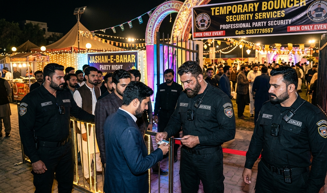 Temporary Bouncer Security Services for Parties
