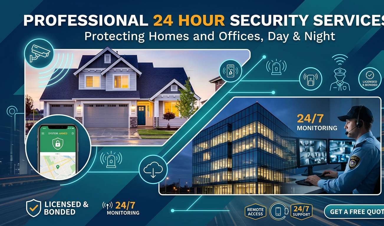 Professional 24 Hour Security Services for Homes and Offices