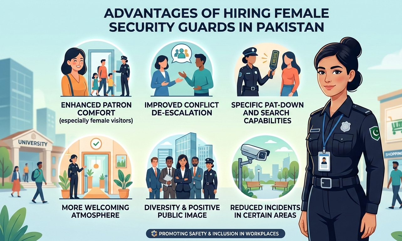 Advantages of Hiring Female Security Guards in Pakistan